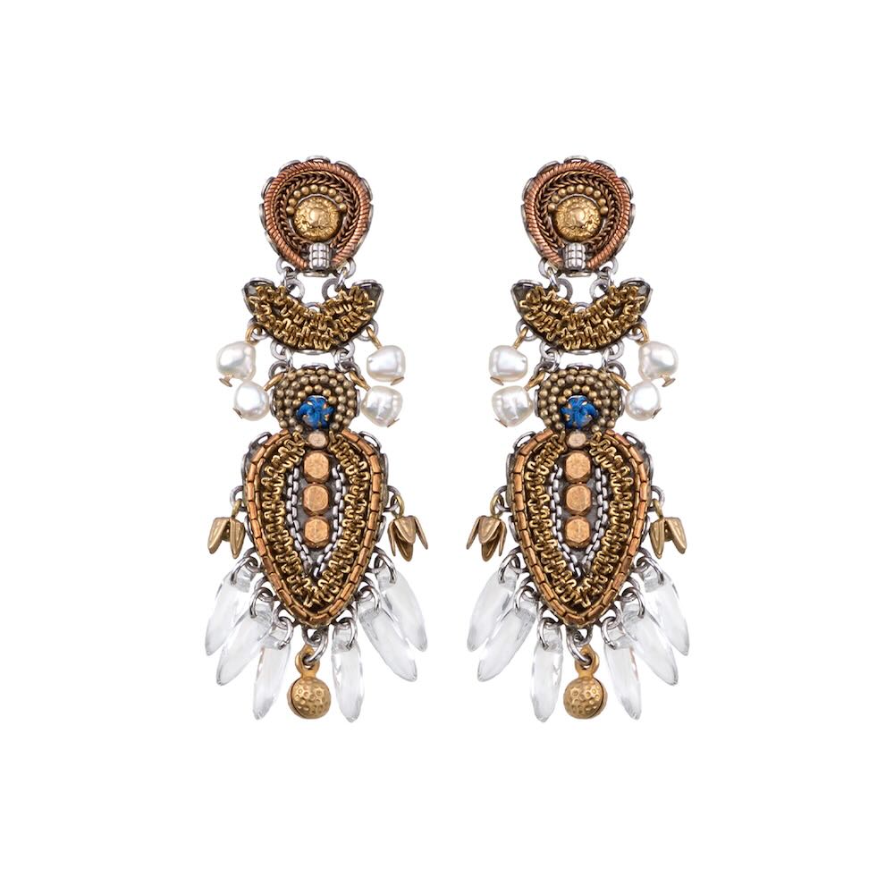 Ayala Bar oorbellen Gold Totem N2255