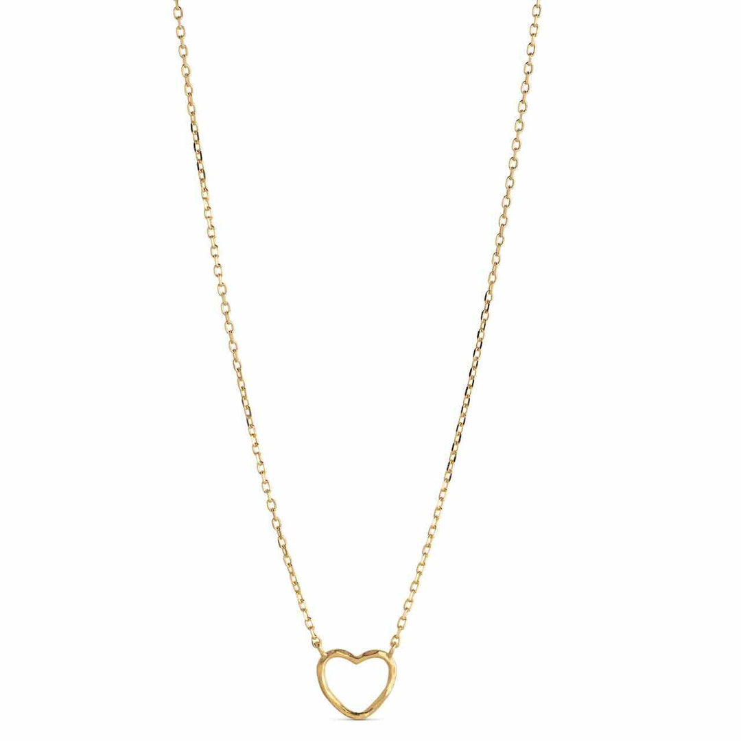 enamel ketting organic heart