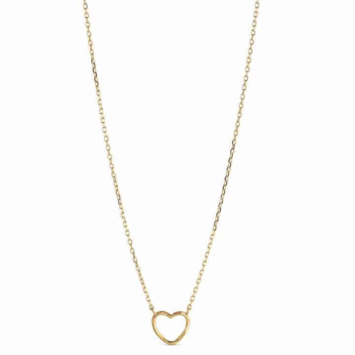 enamel ketting organic heart