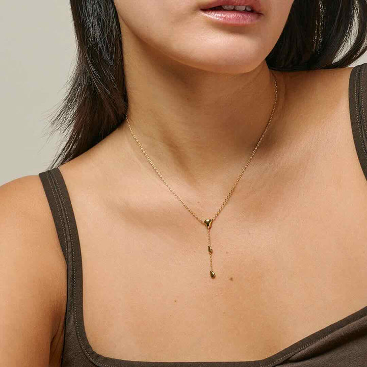 Enamel ketting Talia gold