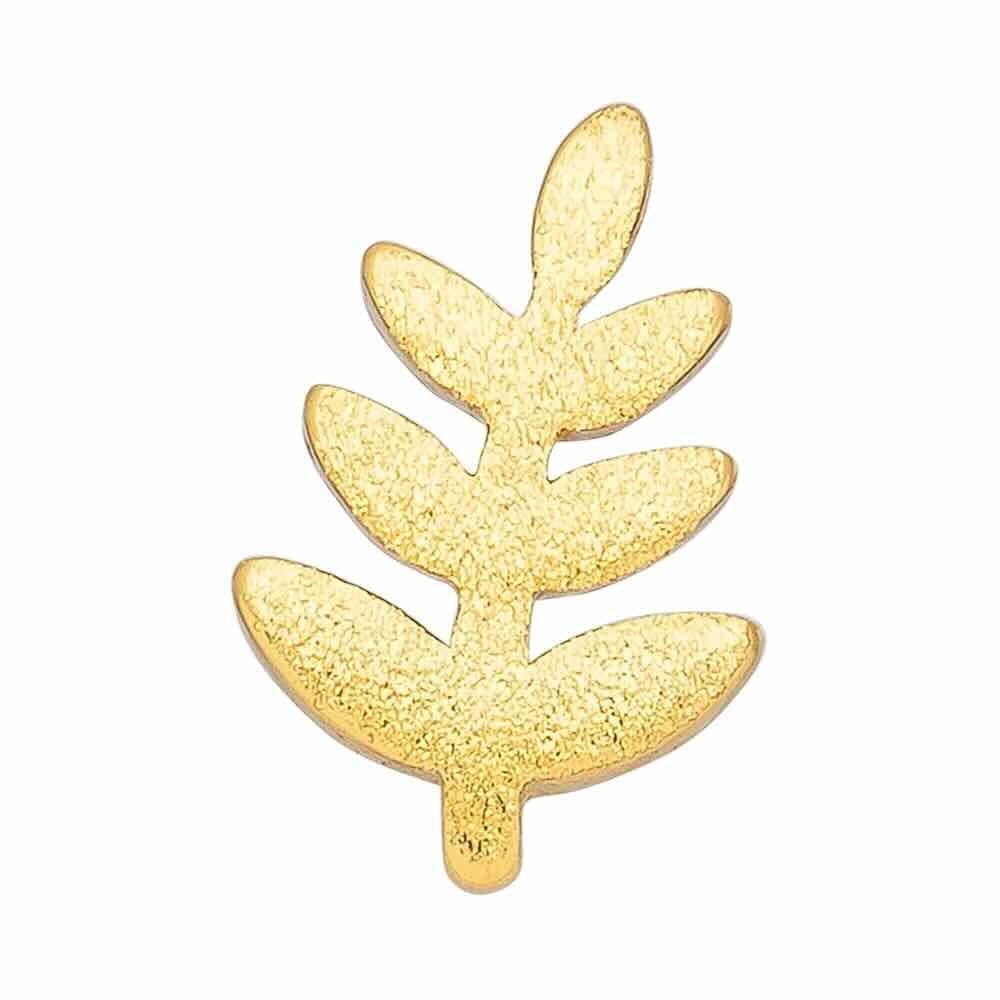 lulu copenhagen oorbel olive branch gold (1stuk)