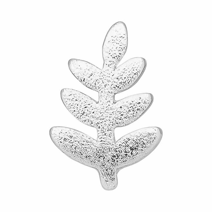 lulu copenhagen oorbel olive branch silver (1stuk)