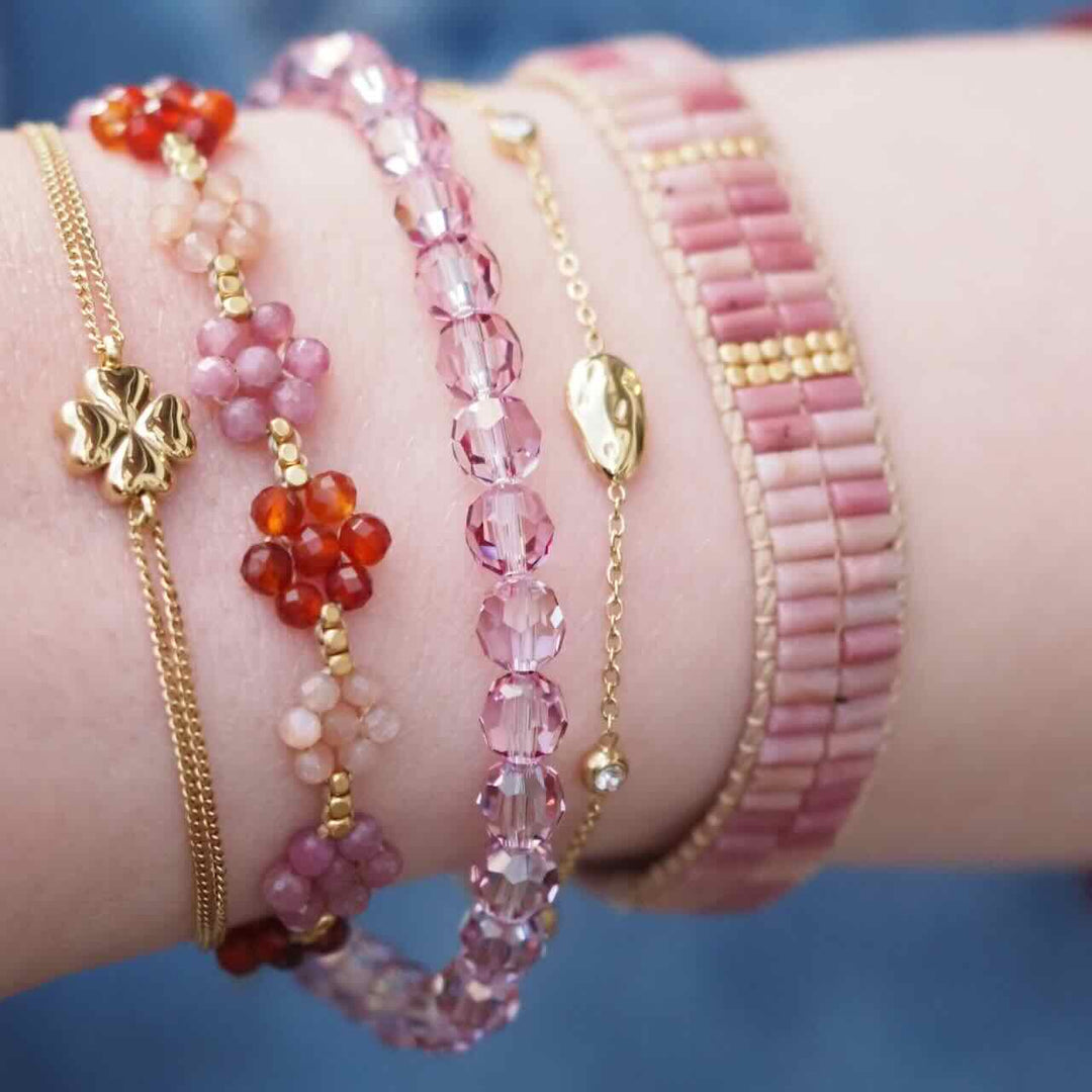 widaro armband sparkle vintage rose