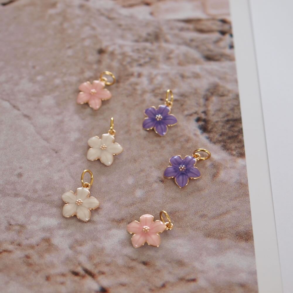bedels flowers gold (kies je kleur)