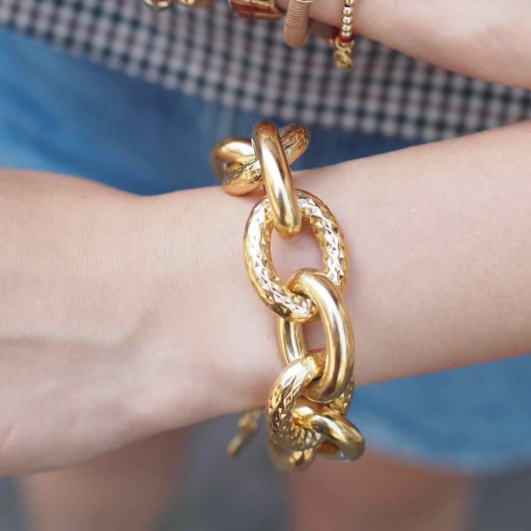souvenirs de pomme armband amalia chain gold