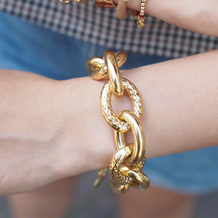 souvenirs de pomme armband amalia chain gold