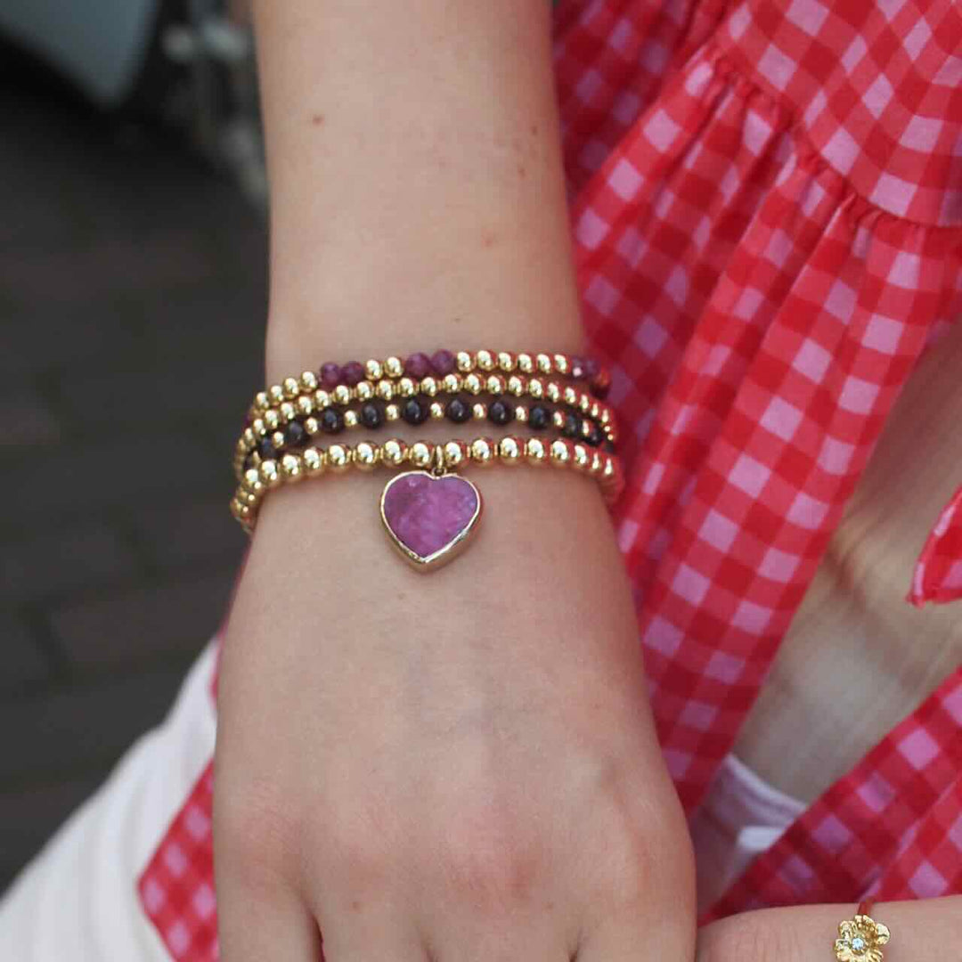 pscallme armband mix burgundy dark gold
