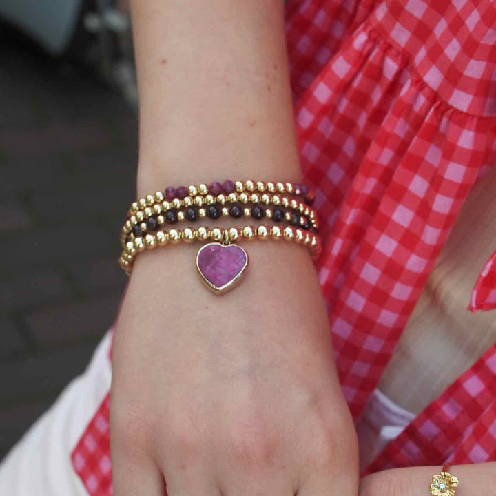 pscallme armband mix burgundy dark gold