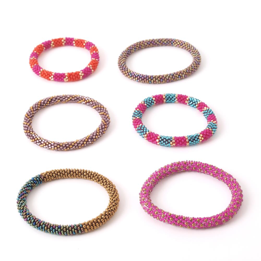 loff roll on armband fuchsia purple (kies je kleur)