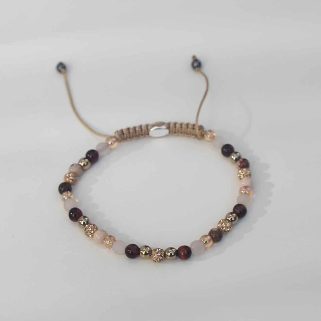 karma armband redbrown gold xxs
