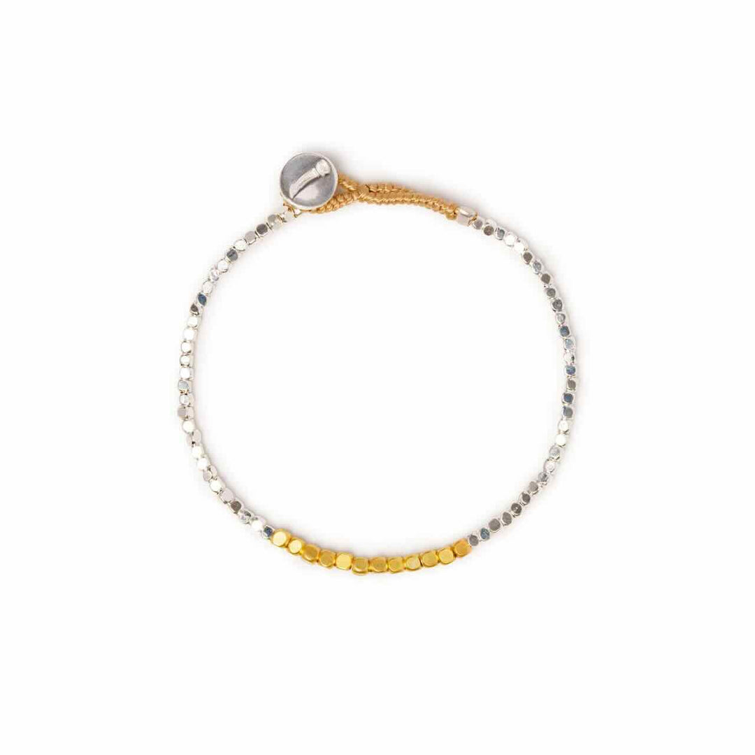 ibu jewels armband peggy silver/gold