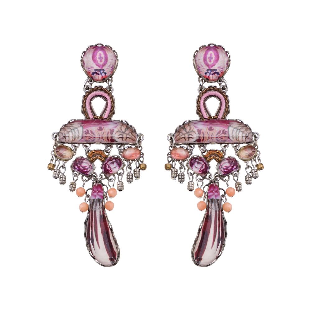 Ayala bar oorbellen Rose Embrace R2224
