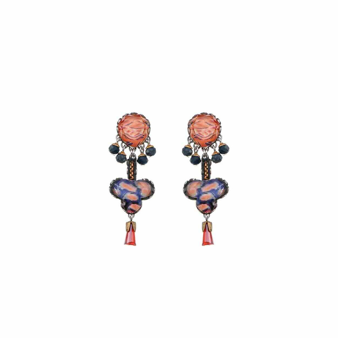 ayala bar oorbellen amber bloom set veda