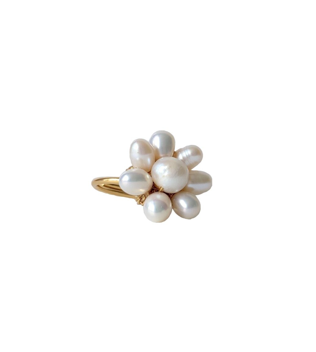 ibu jewels ring flower pearl