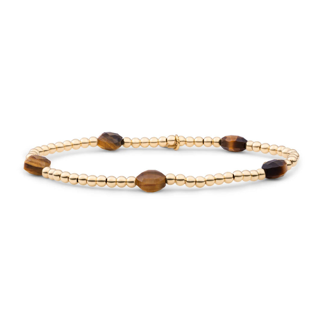 sparkling jewels armband cushion cut tiger eye