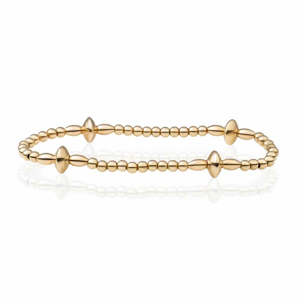 sparkling jewels armband gold cone mix