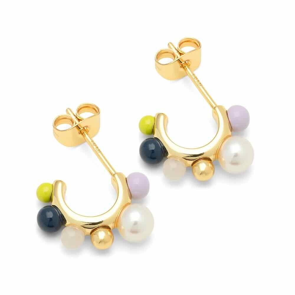 lulu copenhagen oorbellen space hoops milky way