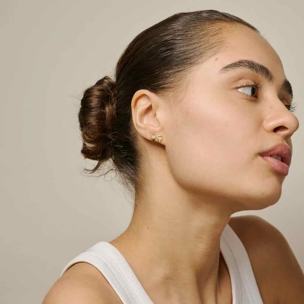 Enamel oorbellen Dotta