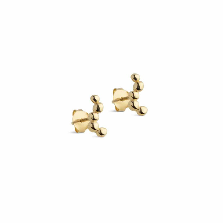 Enamel oorbellen Nara Long gold