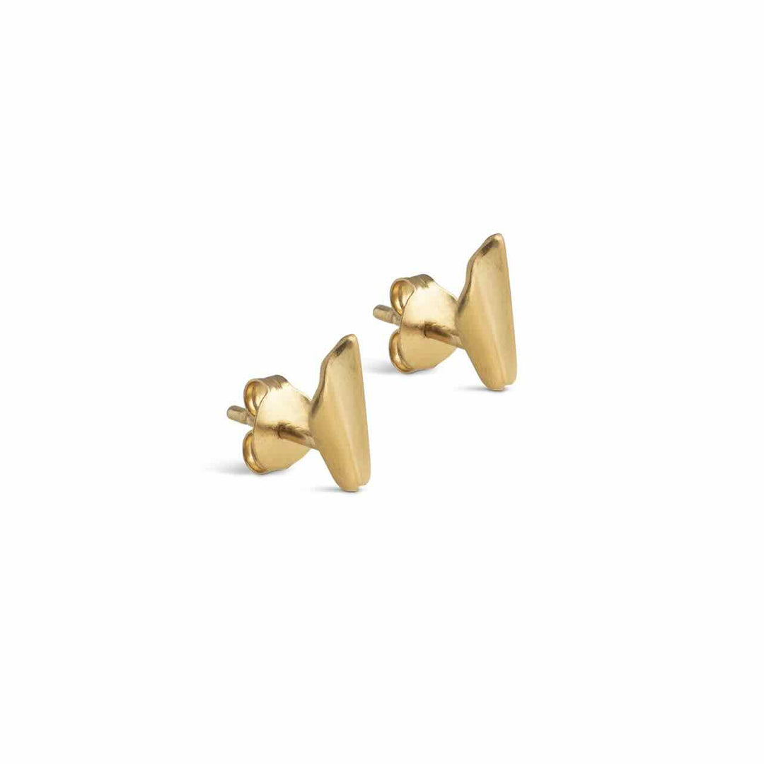 enamel oorbellen wave leaf