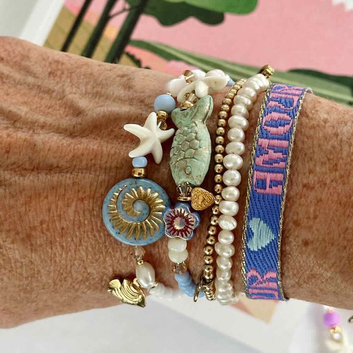 widaro armband fishy fish blue (kies je soort)