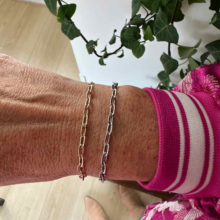 armband schakel (gold/silver)