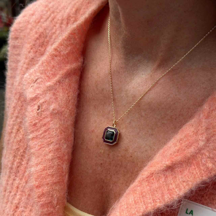 une a une ketting copa quartz indicolite