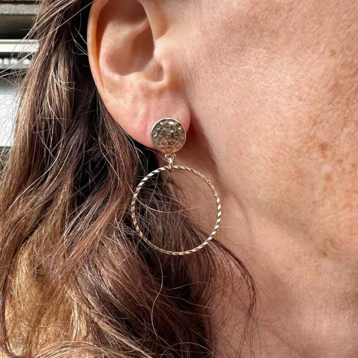 widaro oorbellen golden roundies