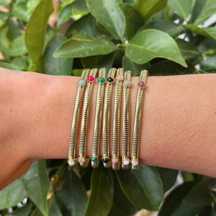 Rose & Camellia armband Stones (Kies je kleur)