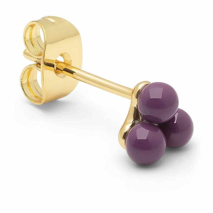 lulu copenhagen oorbel trio purple harvest (1stuk)