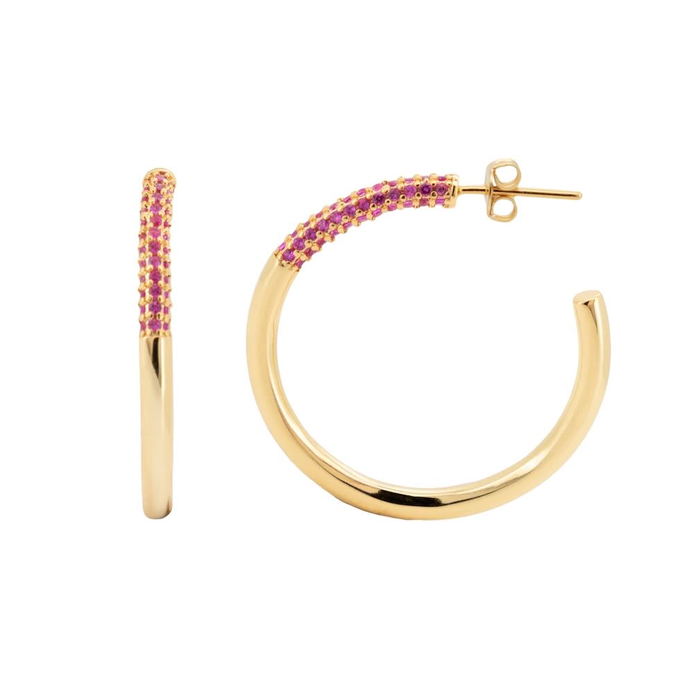 a new day amsterdam accent hoops big pink