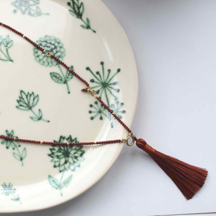 widaro lange ketting adjustable brown