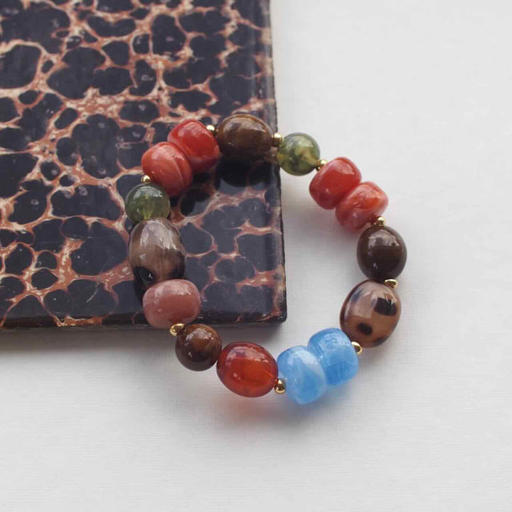 widaro armband big blue brown
