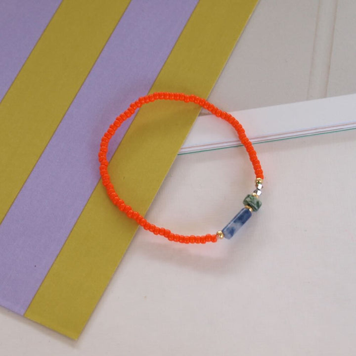 Widaro armband blue touch of orange