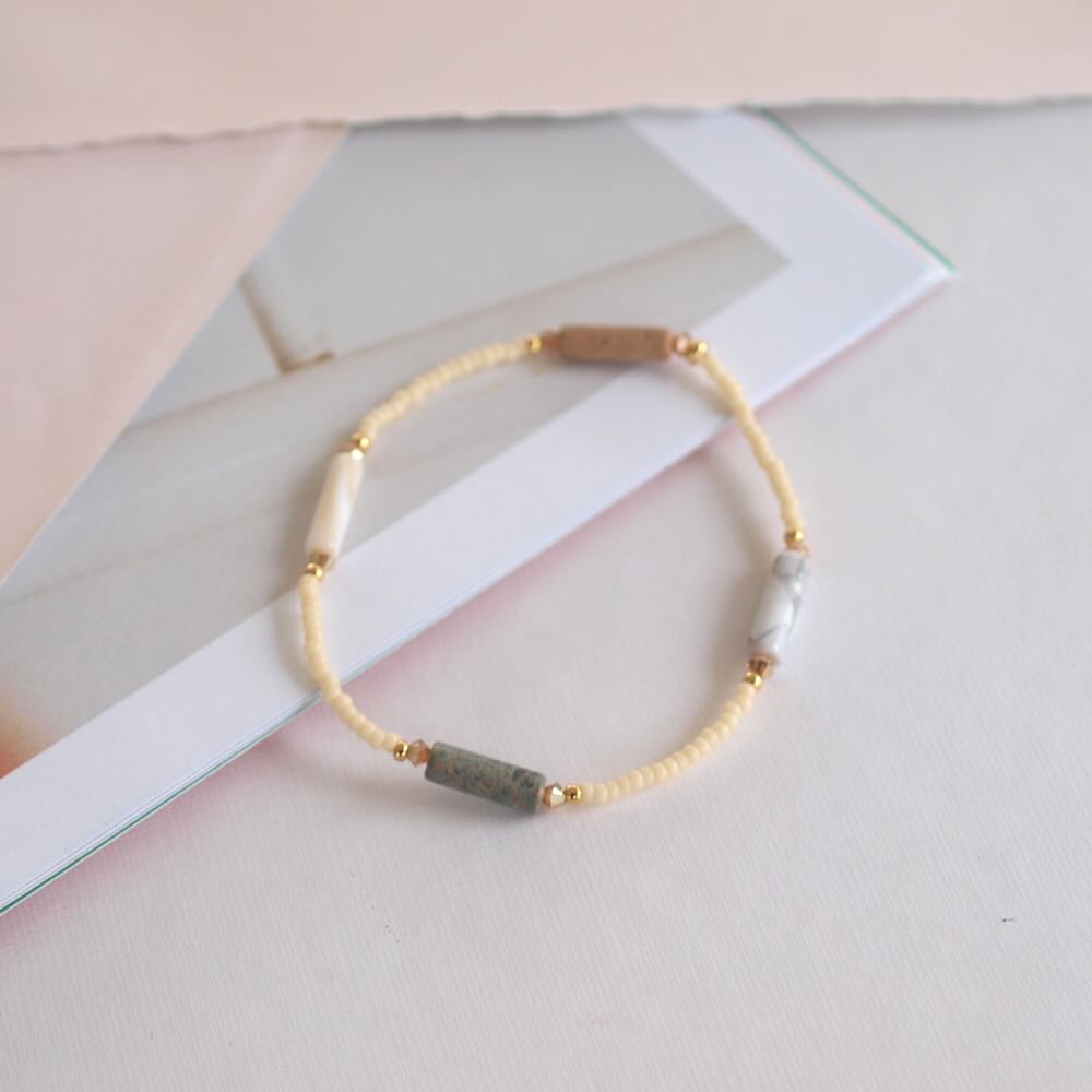 widaro armband naturel & stones