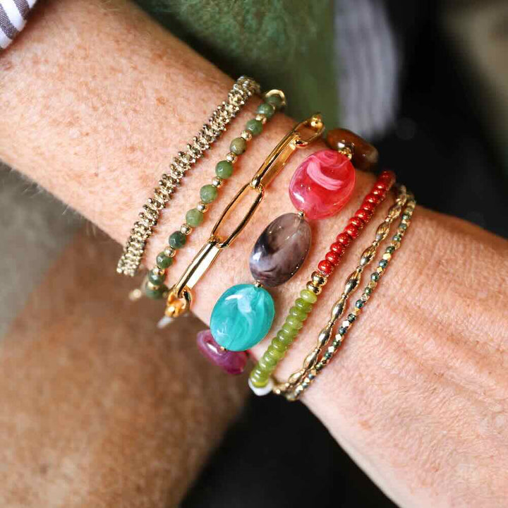 Une a Une armand Jaipur Hematite verte