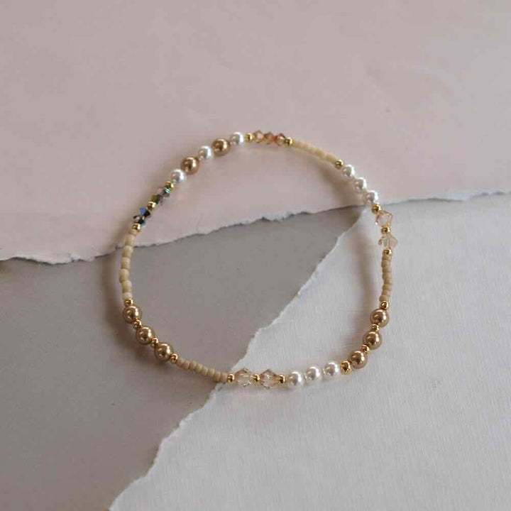 widaro armband pearl chique gold