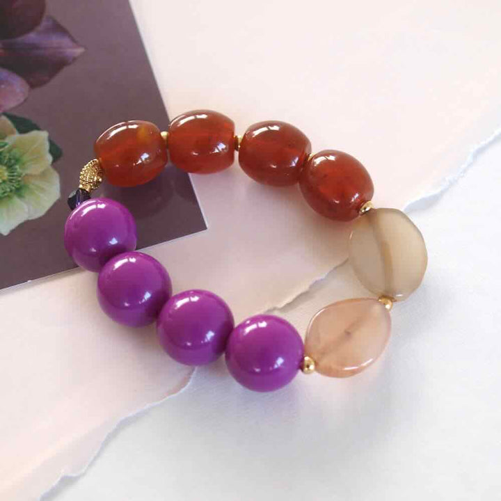 widaro armband big purple brown