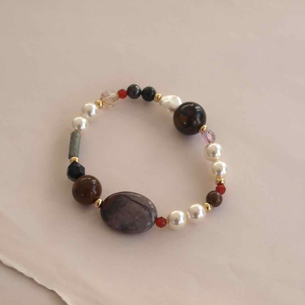 widaro armband pearls and naturel
