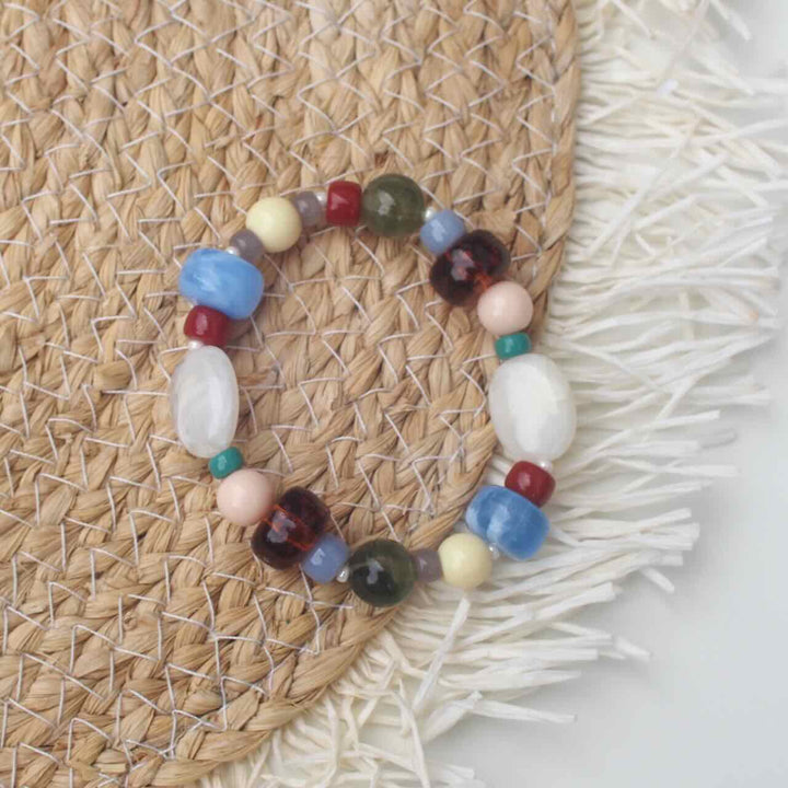 widaro armband blue brown mix
