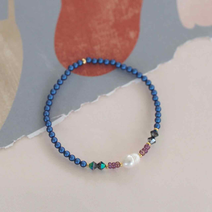 widaro armband blue pearl