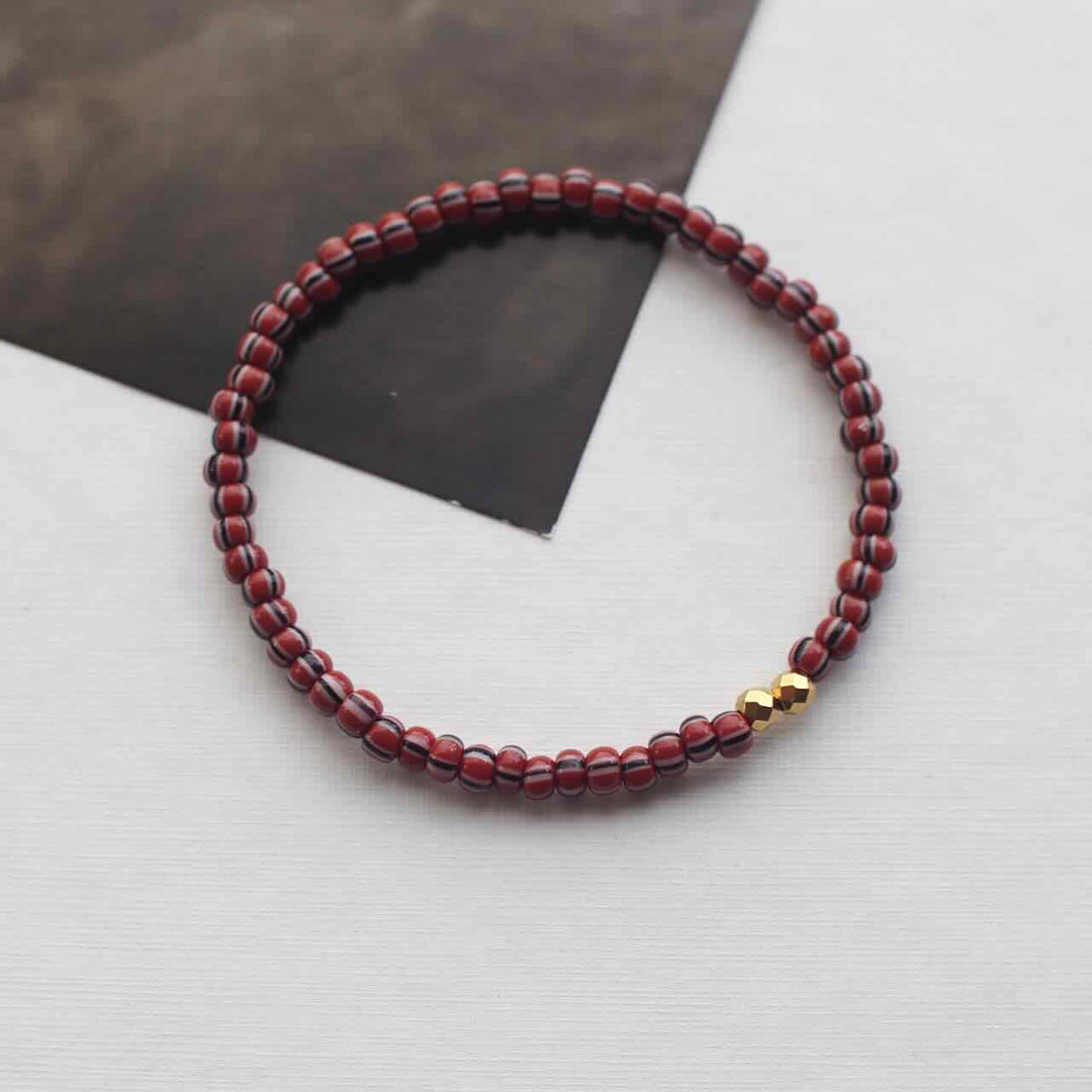 widaro armband brown stripey tones