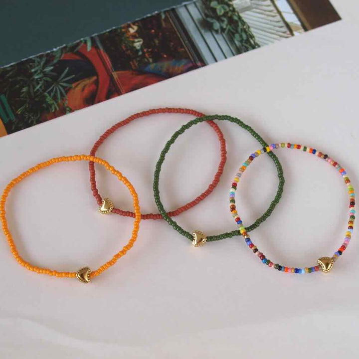 widaro armband colour with a heart (kies je soort)