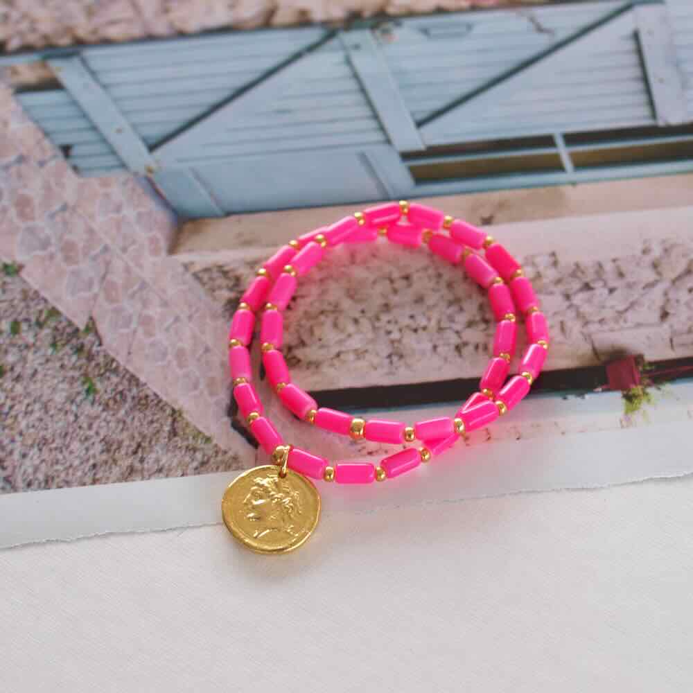 widaro armband neon pink