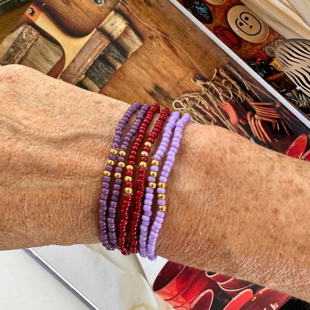 widaro armband purple/red (kies je kleur)