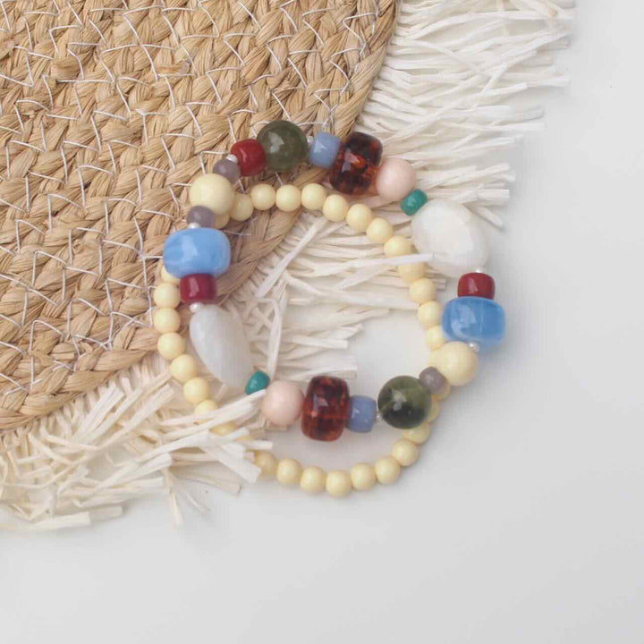 widaro armband blue brown mix
