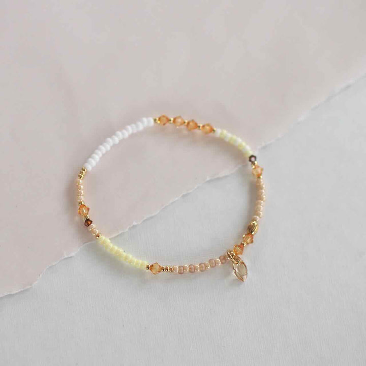 widaro armband summer yellow with sunny charm