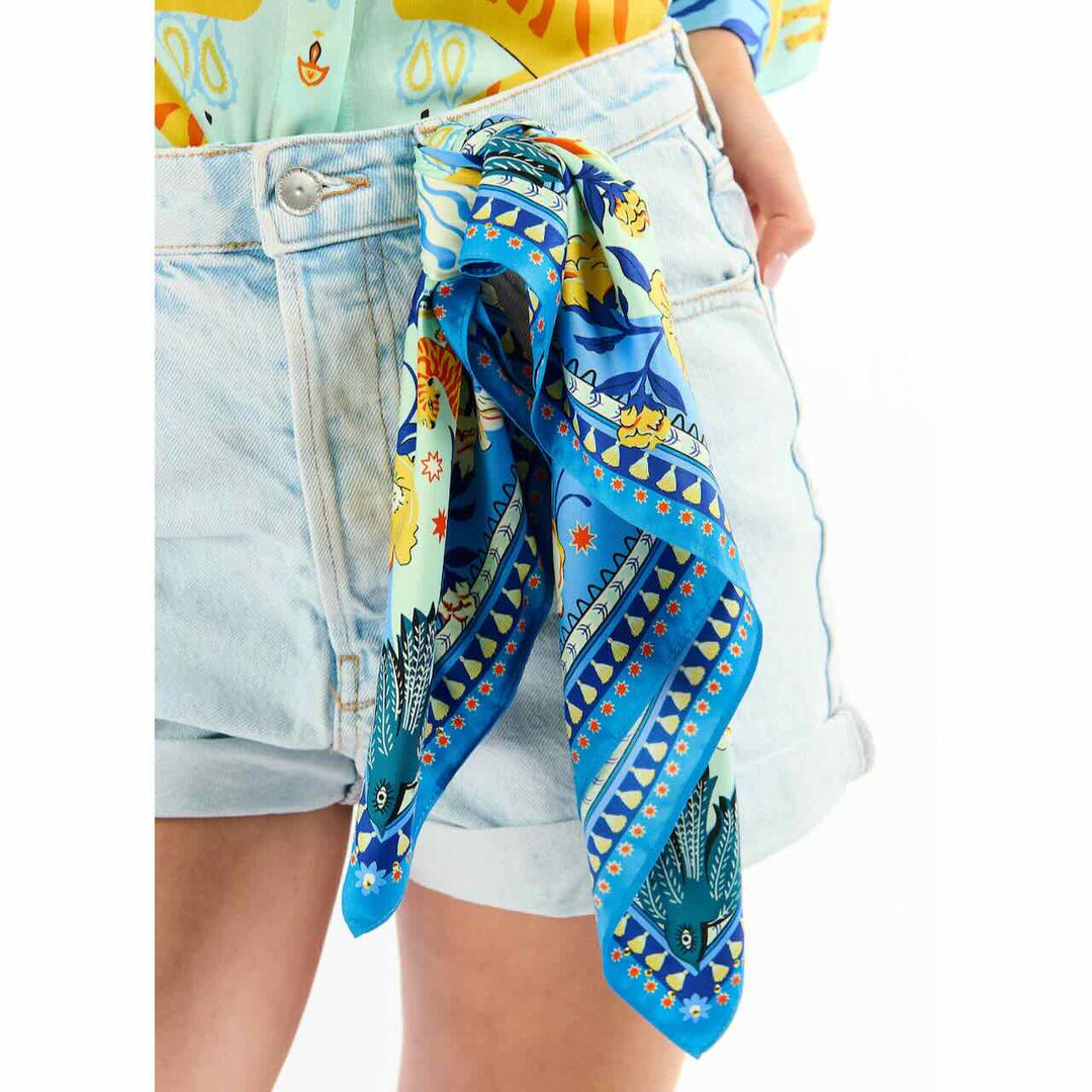 wild paris sjaal bandidas bleu mini