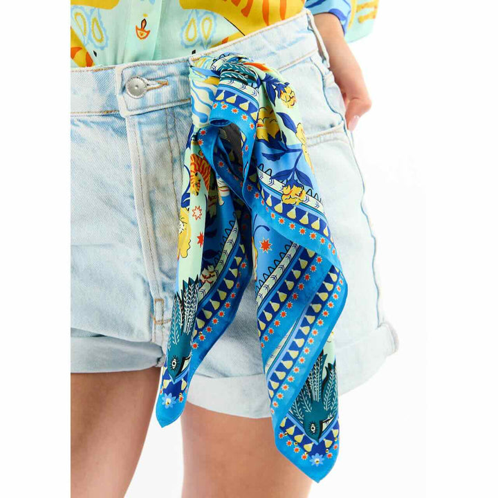 wild paris sjaal bandidas bleu mini