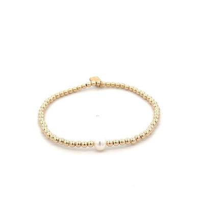 pscallme armband 1 pearl gold